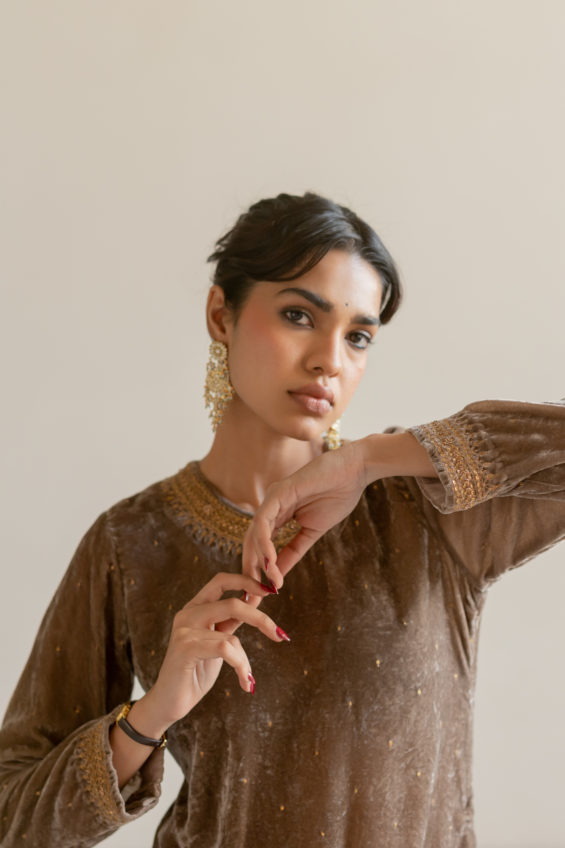 Grey Arzin Kurta set