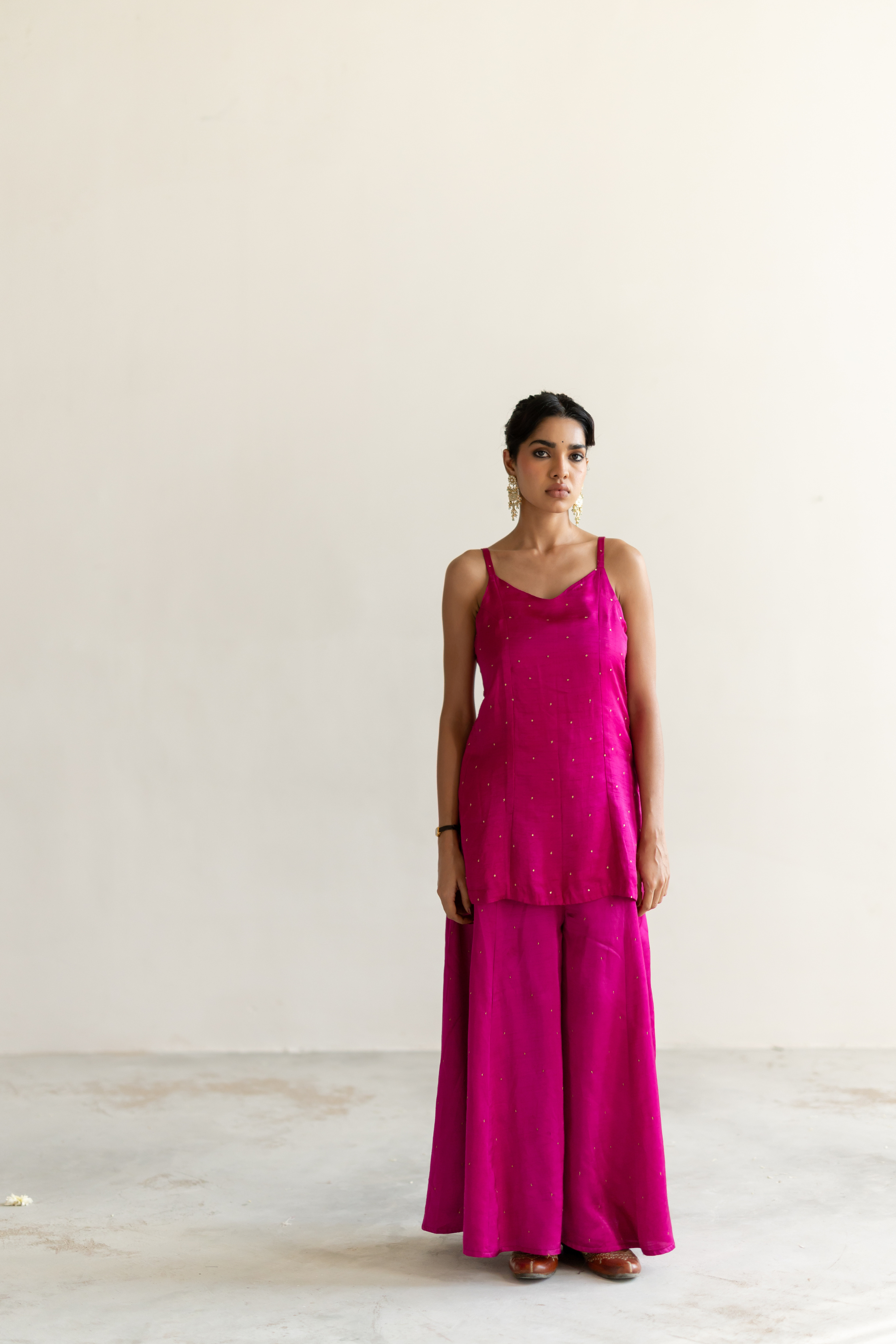 Rani Pink Roshni Gharara set