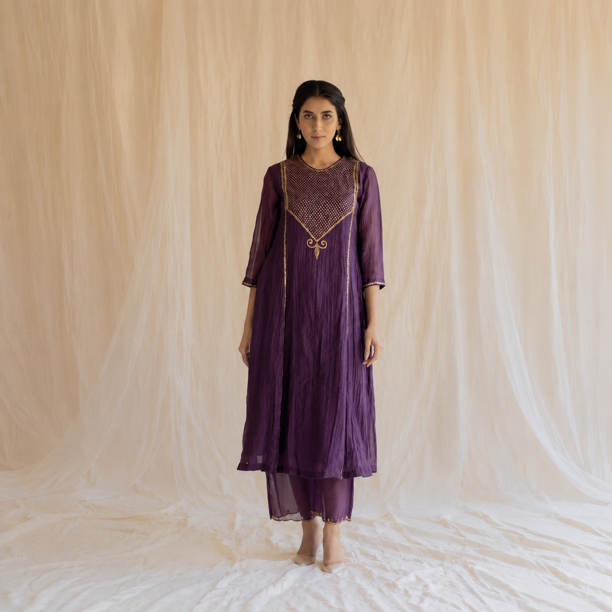 Aubergine Firdaus Abho And Izaar (Set of 2)