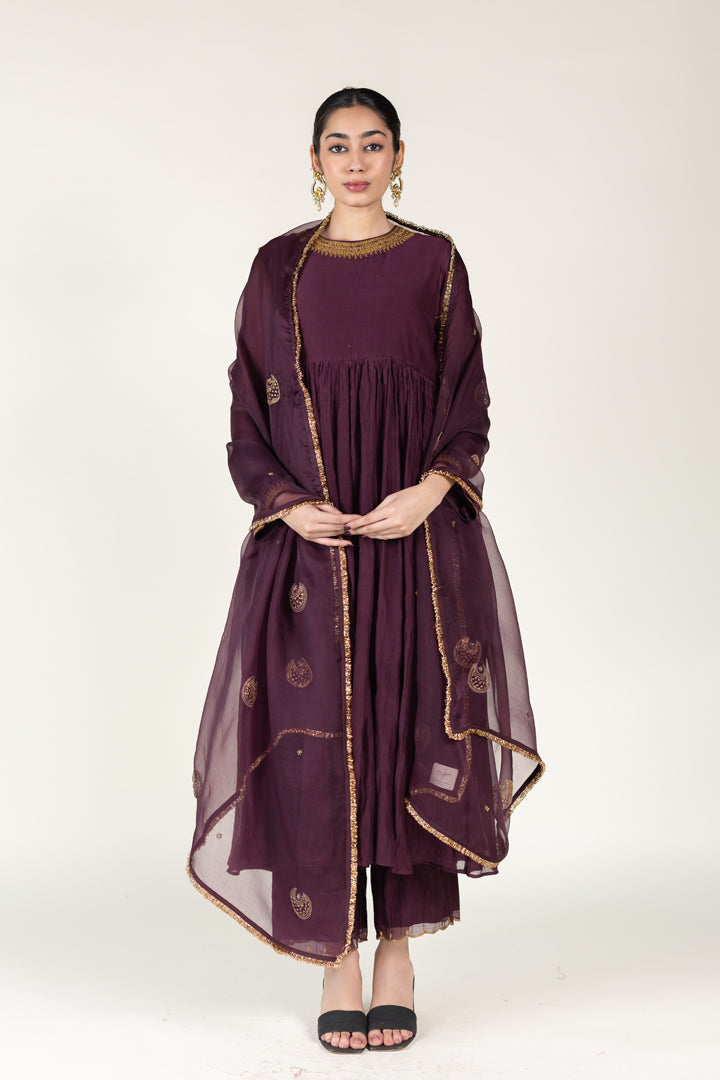 Plum Sajida Jama (Set of 2)