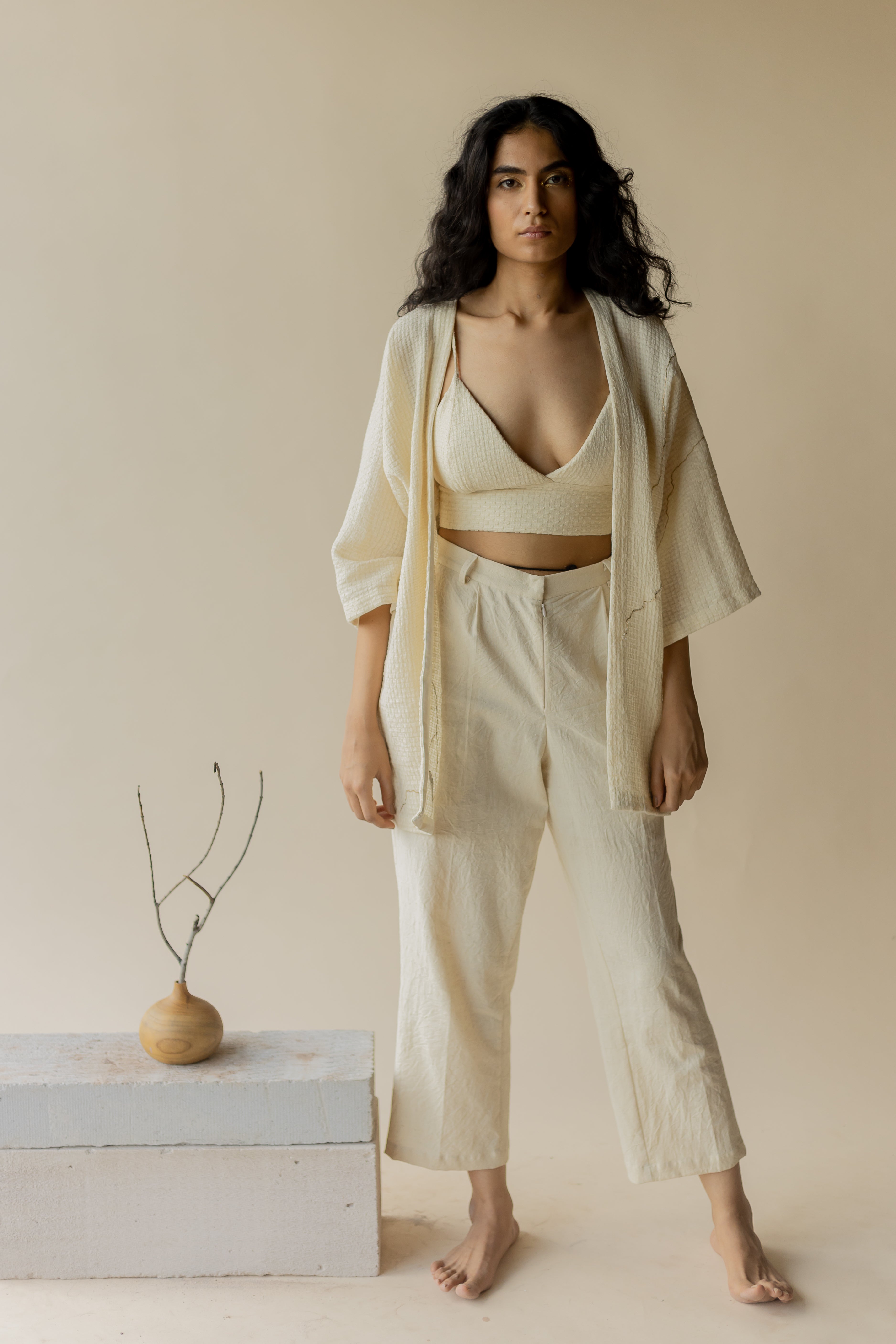 Kanna Kimono - Ivory (Set of 2)