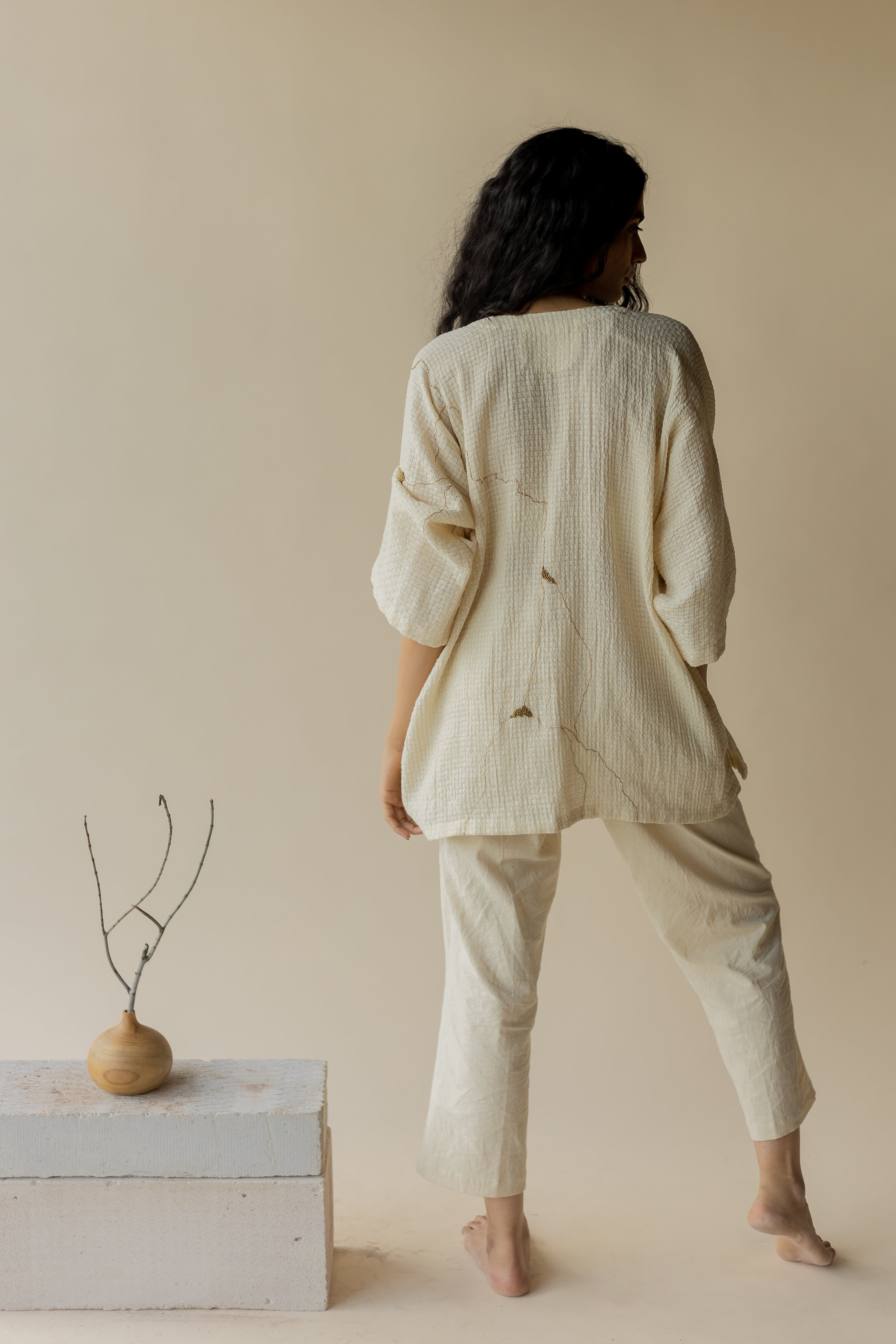 Kanna Kimono - Ivory (Set of 2)