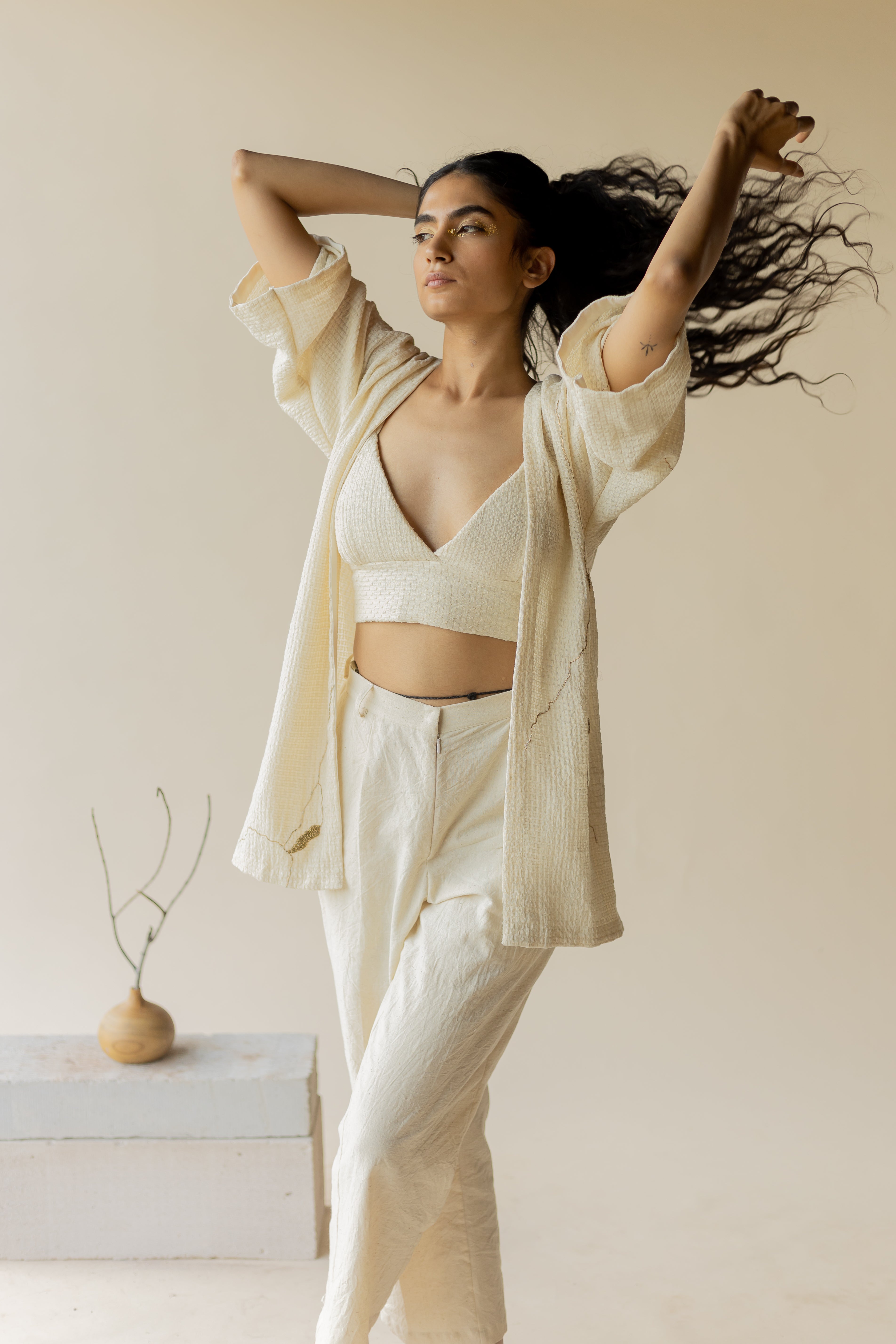 Kanna Kimono - Ivory (Set of 2)