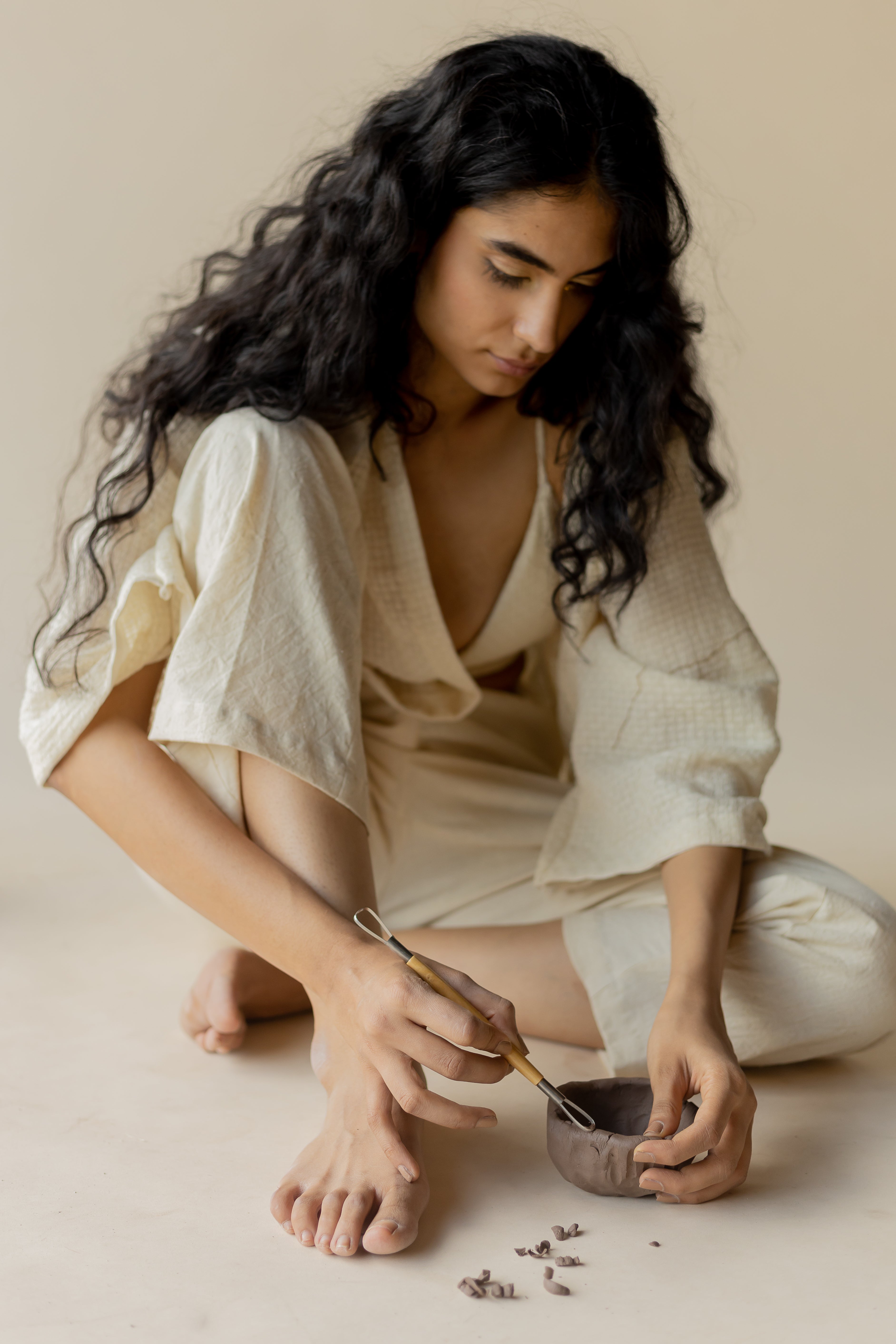 Kanna Kimono - Ivory (Set of 2)