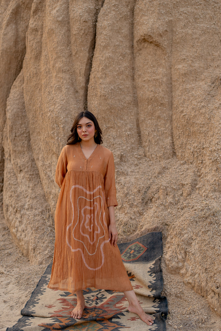 Pastel Orange Arazi dress