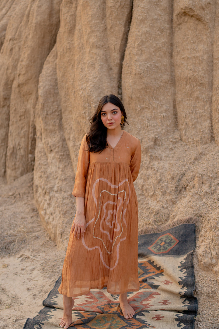 Pastel Orange Arazi dress
