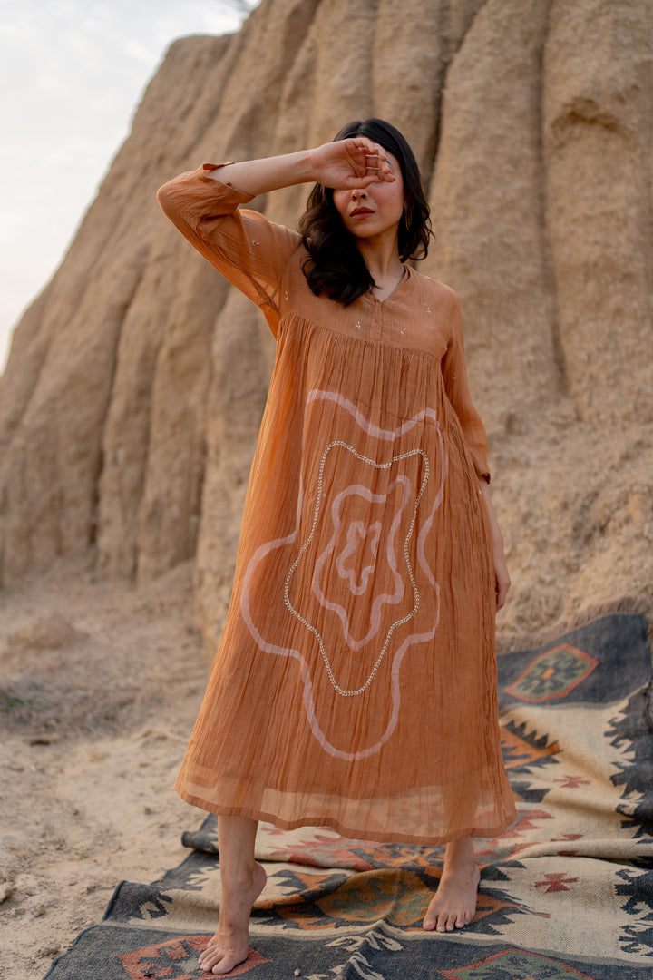 Pastel Orange Arazi dress