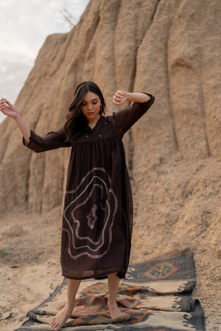 Brown Arazi dress