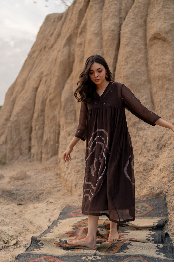 Brown Arazi dress