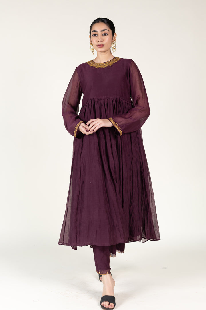 Plum Sajida Jama (Set of 2)
