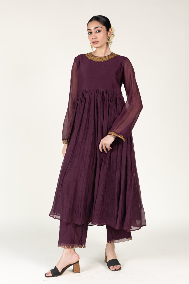 Plum Sajida Jama (Set of 2)