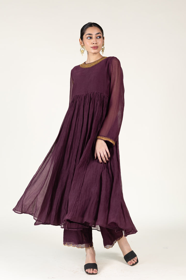 Plum Sajida Jama (Set of 2)