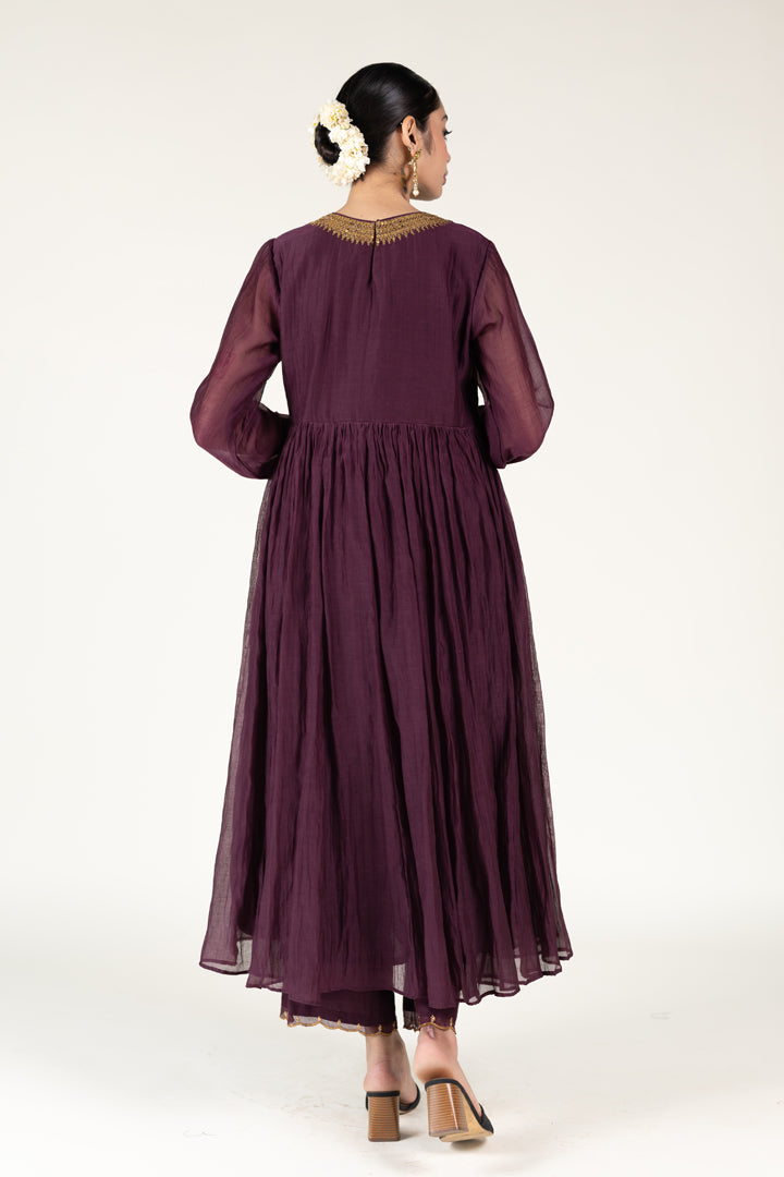 Plum Sajida Jama (Set of 2)