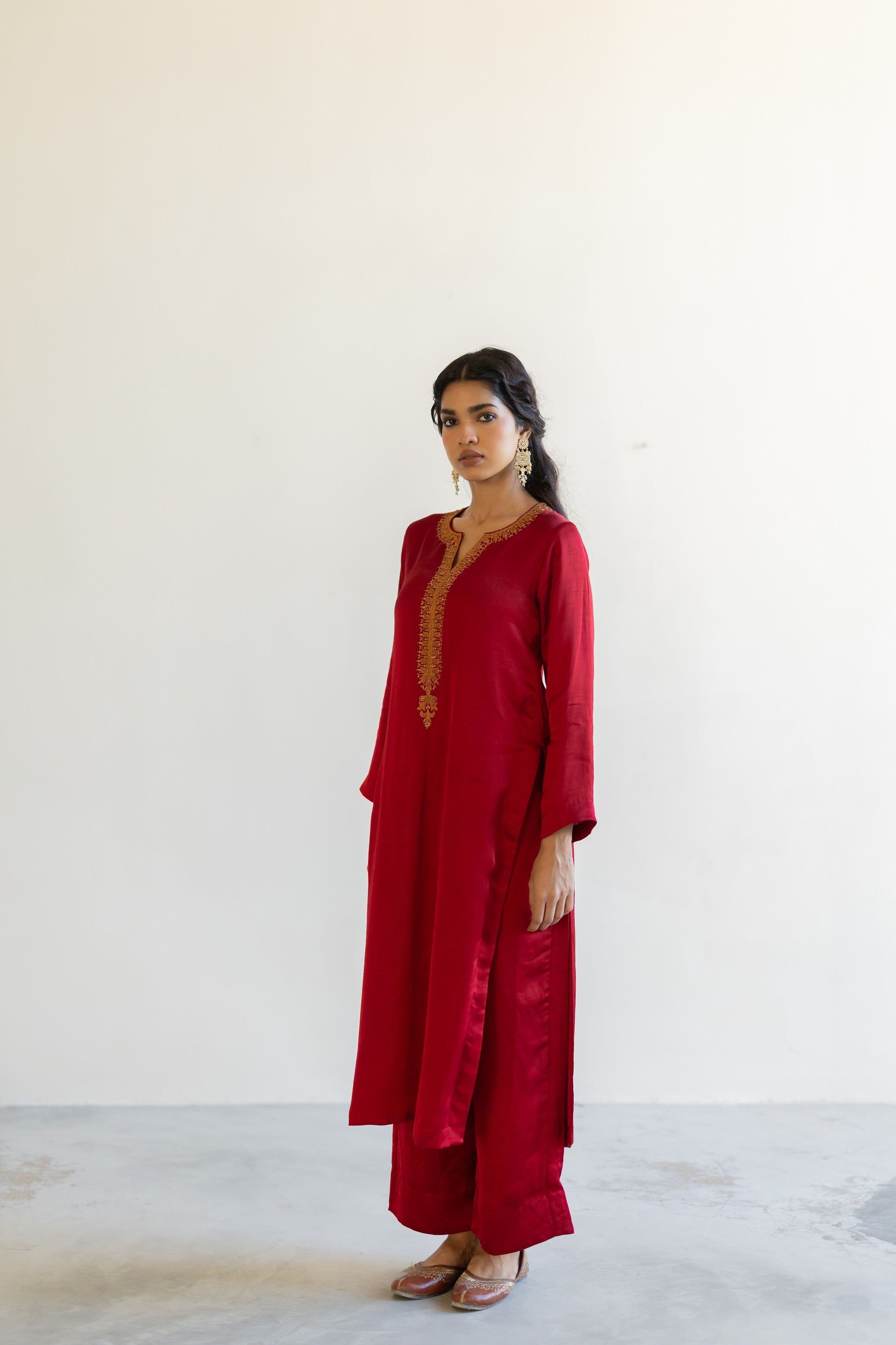 Red Ambar Kurta set