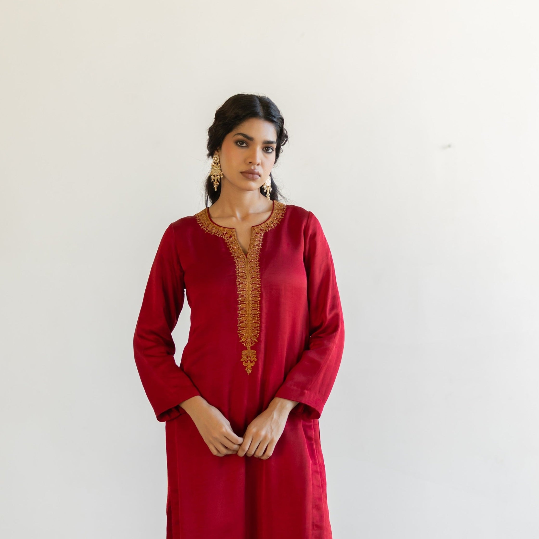 Red Ambar Kurta set