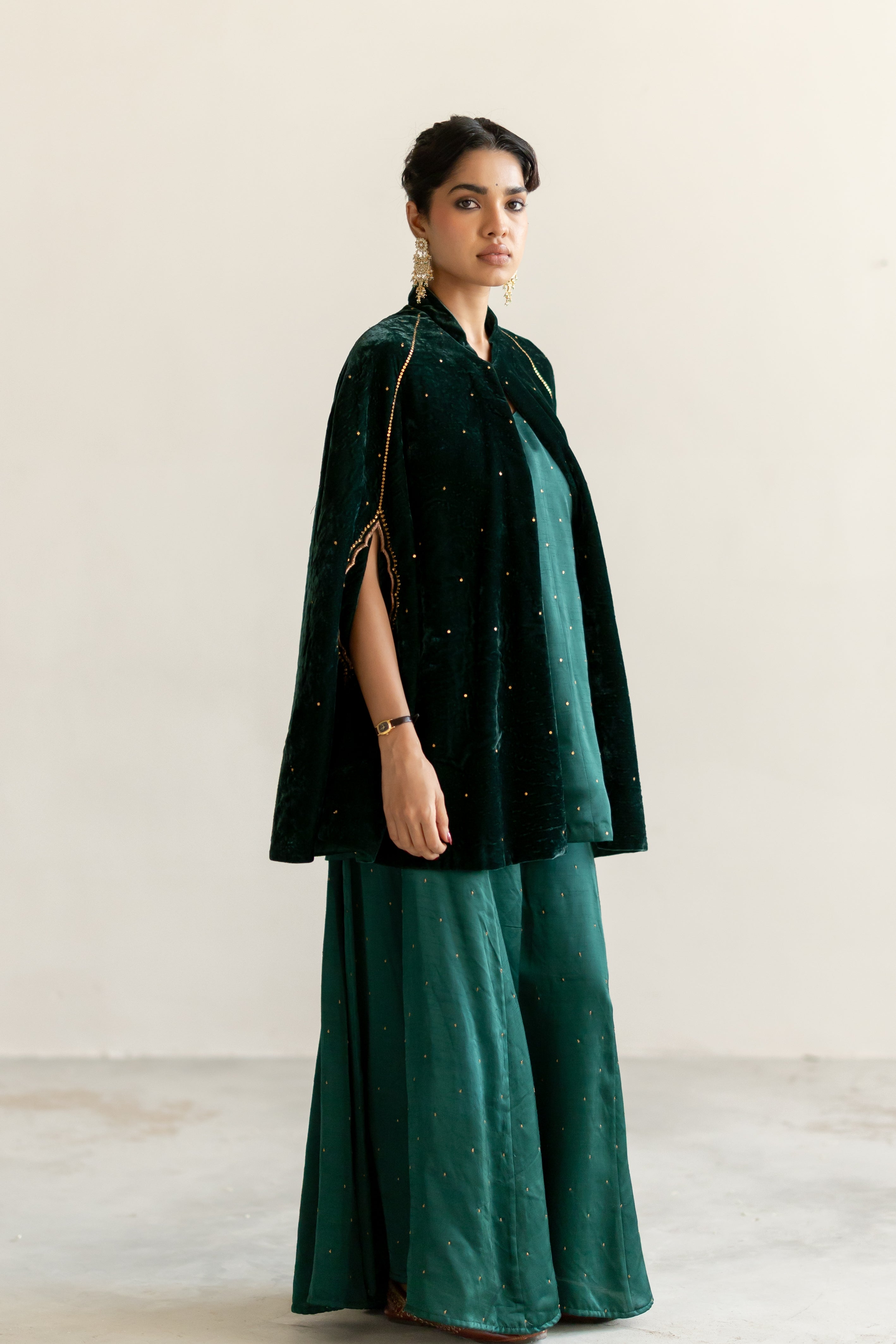 Emerald Green Sultana Cape