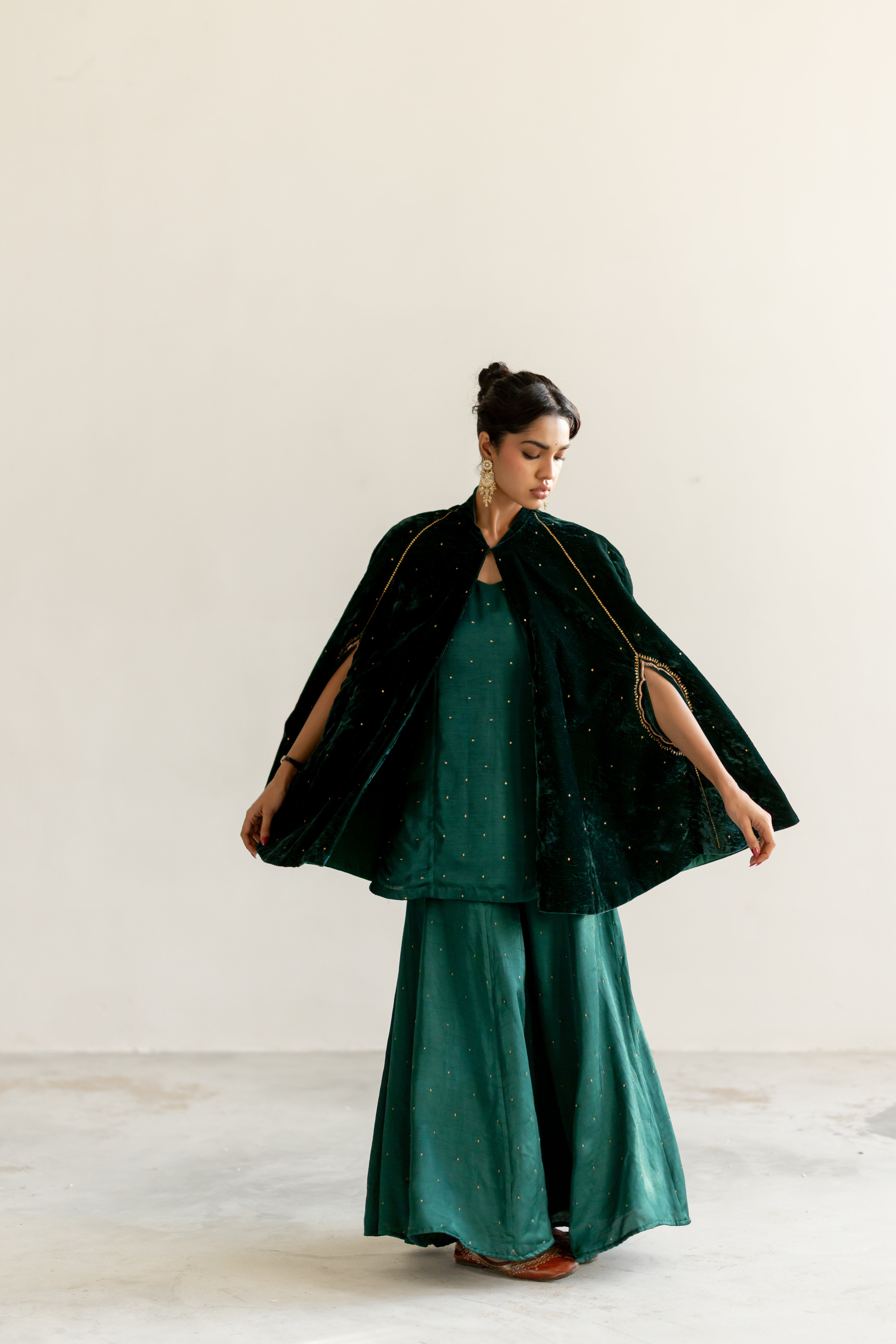 Emerald Green Sultana Cape
