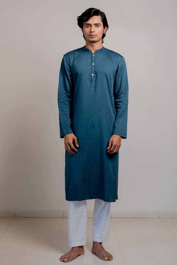 Indra Kurta - Midnight blue