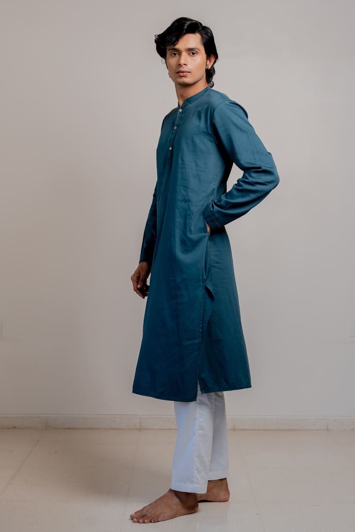 Indra Kurta - Midnight blue