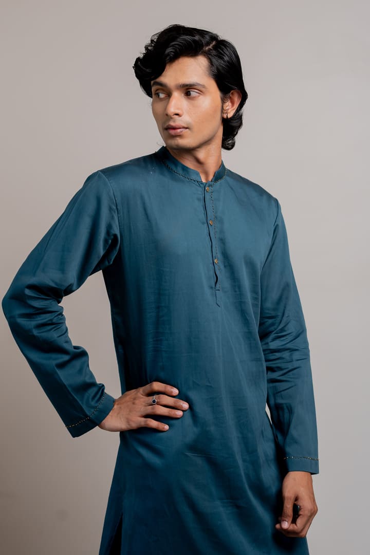 Indra Kurta - Midnight blue