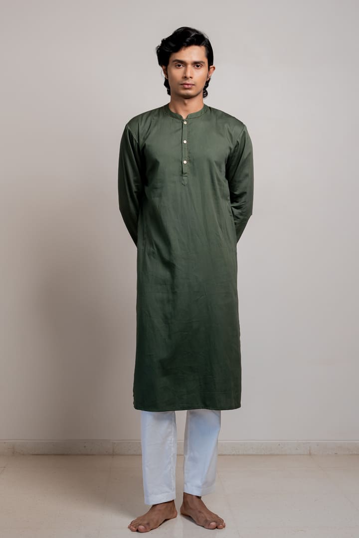 Indra Kurta - Olive Green