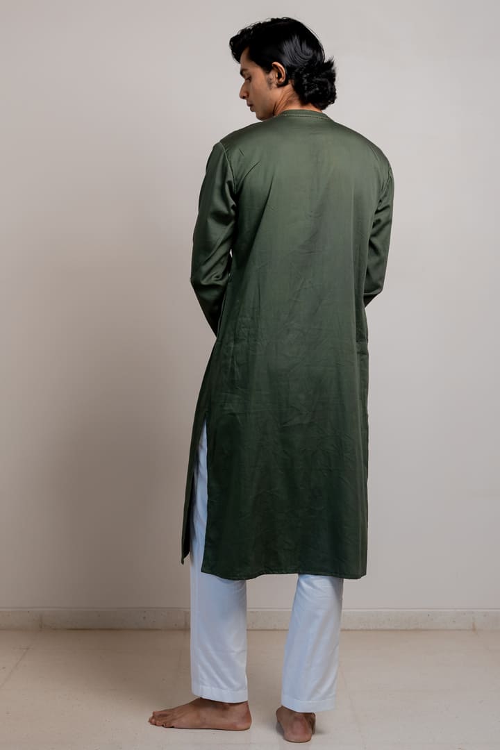 Indra Kurta - Olive Green