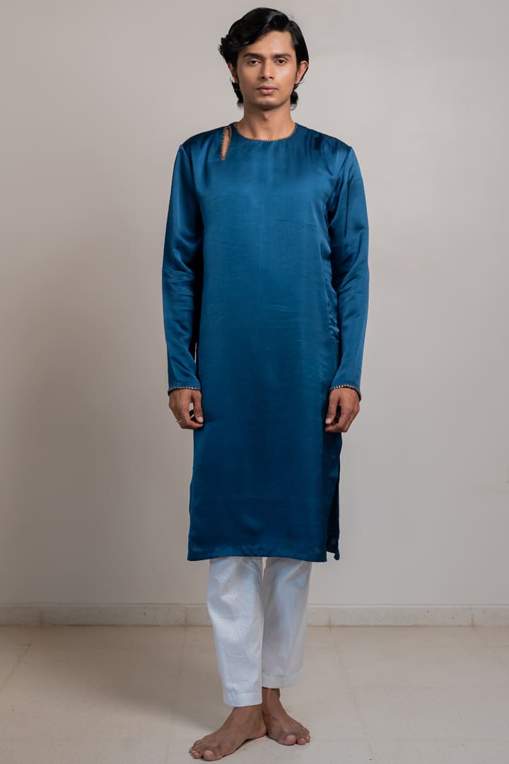 Nooran Kurta - Midnight Blue