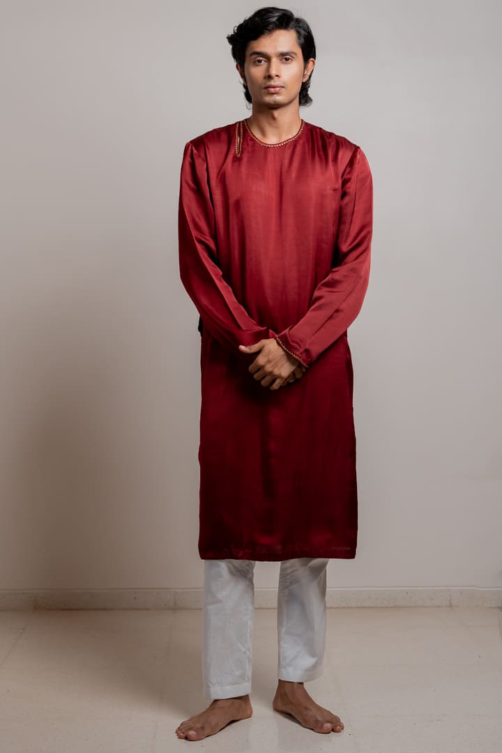 Nooran Kurta - Maroon
