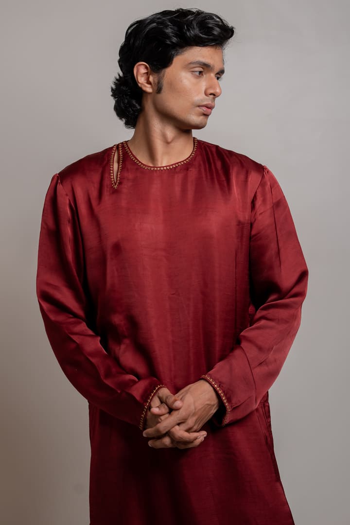 Nooran Kurta - Maroon