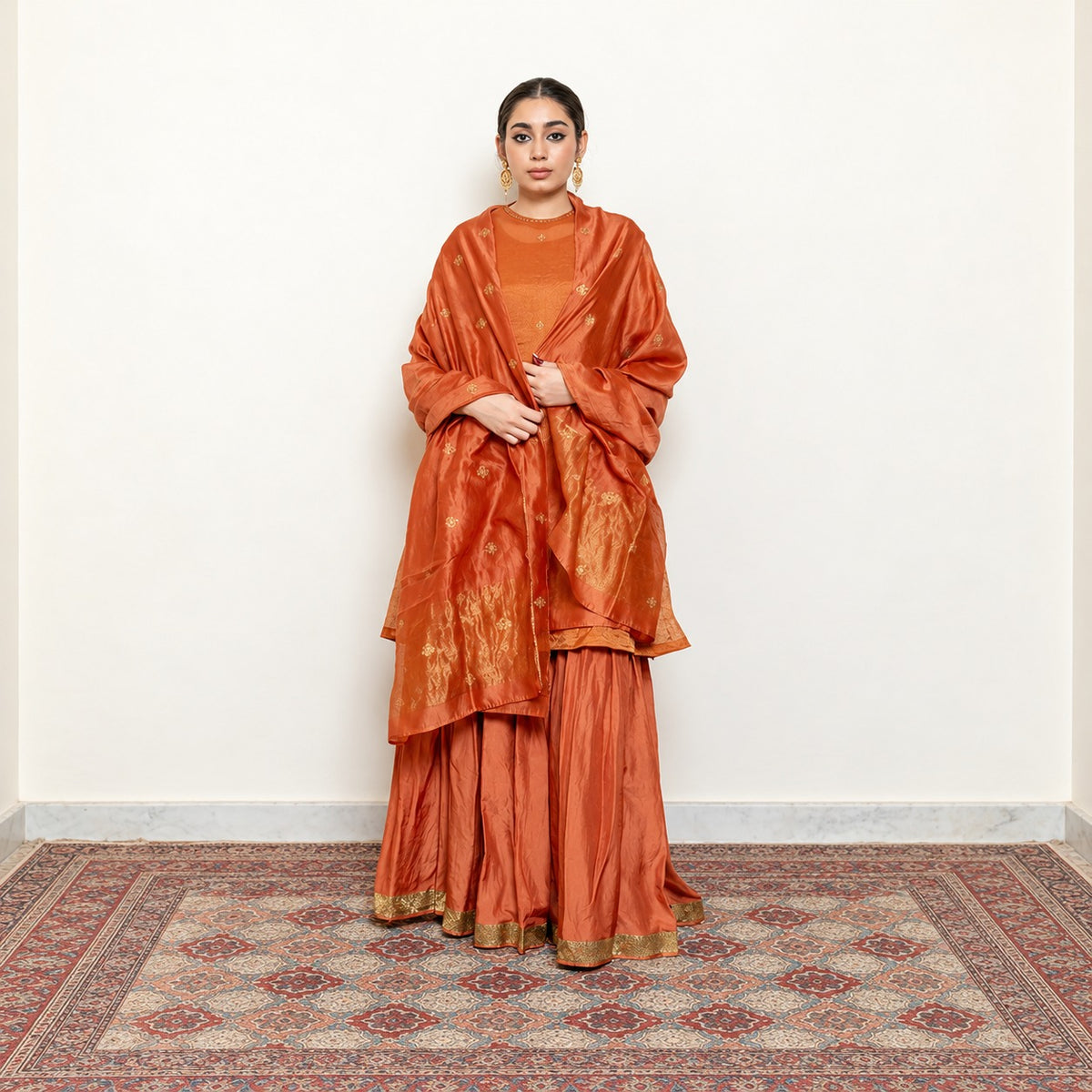 Zareen Gharara Set - Rust (Set of 2)