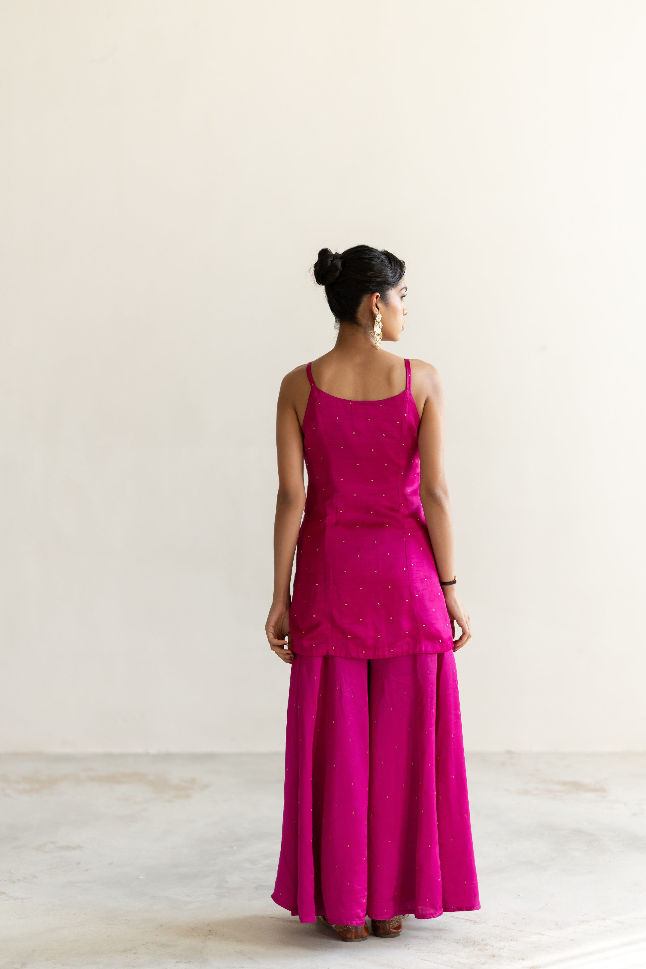 Rani Pink Roshni Gharara set