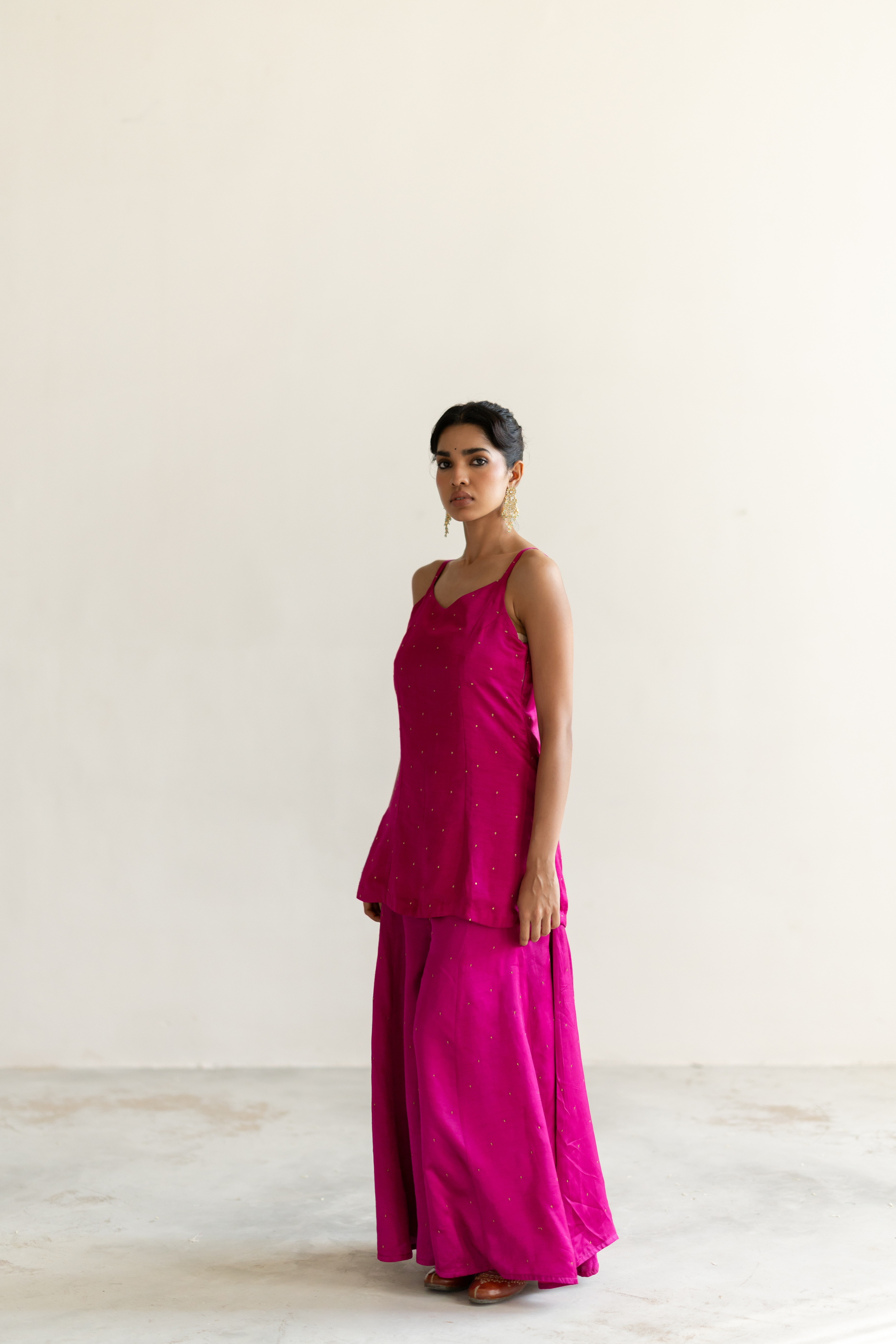 Rani Pink Roshni Gharara set