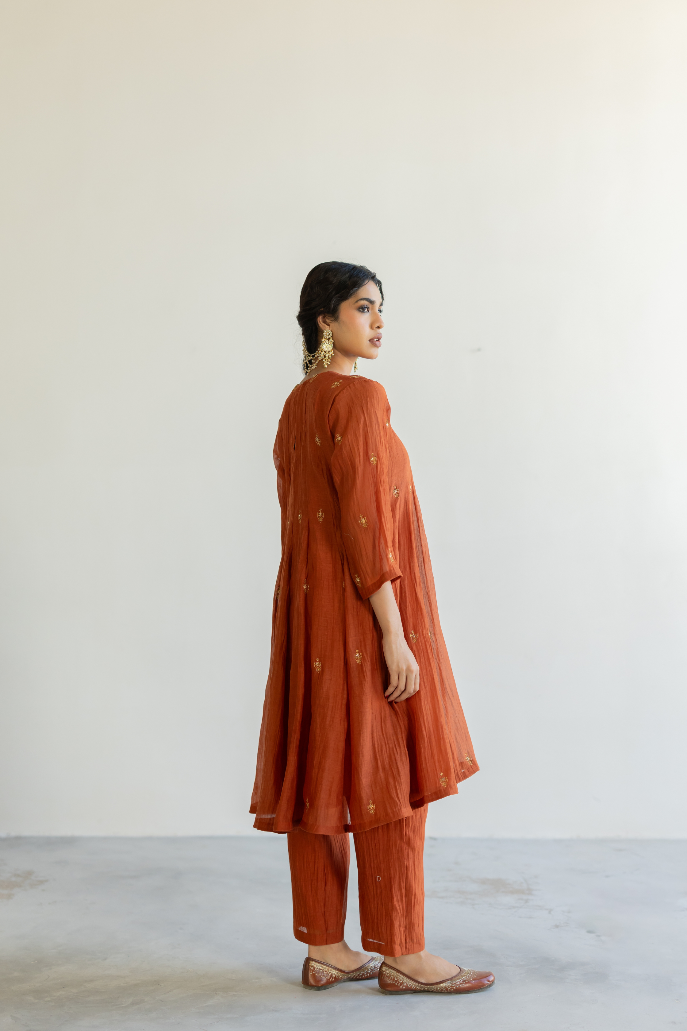 Rust Taar Kurta set