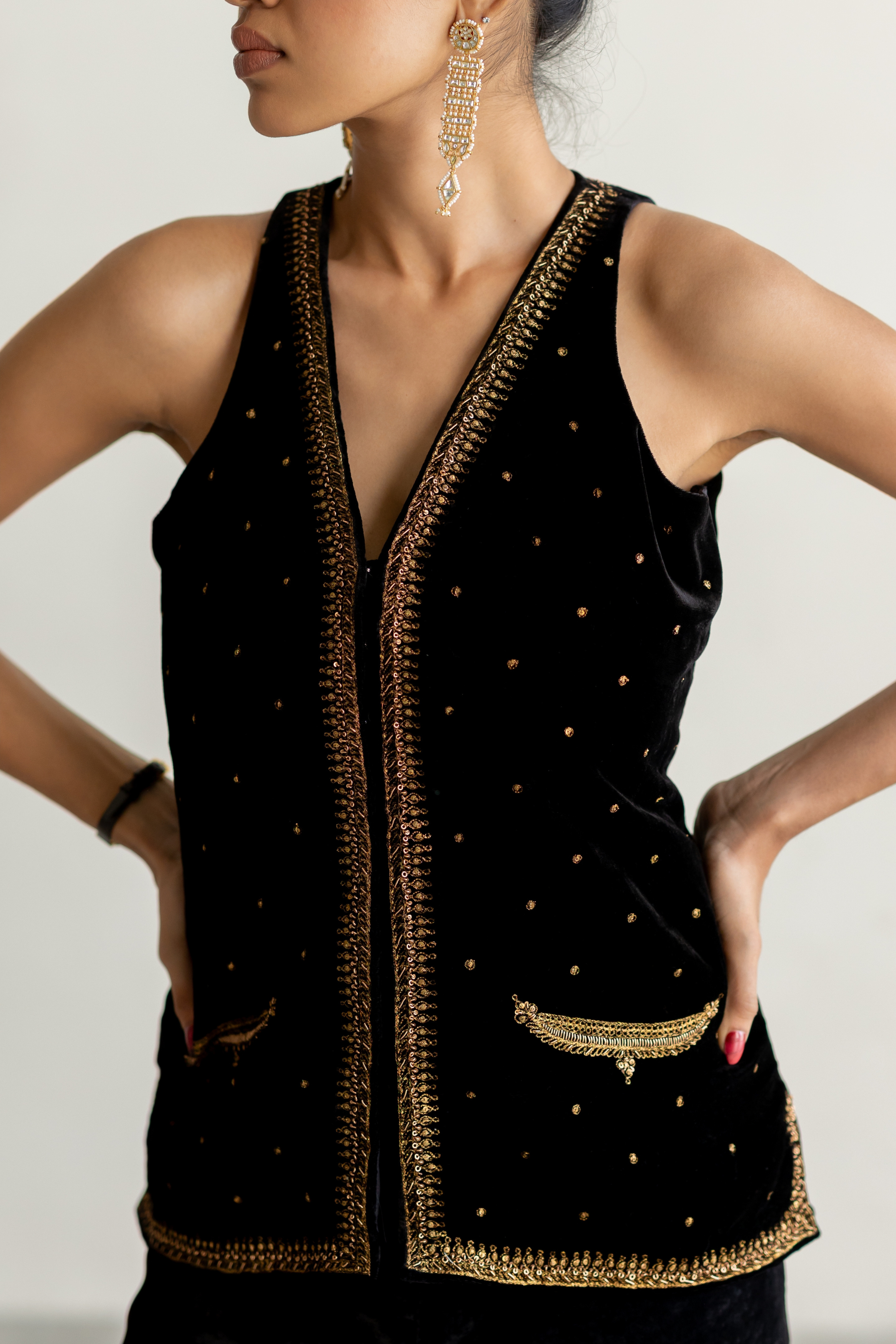 Black Velvet Saanjh Gharara