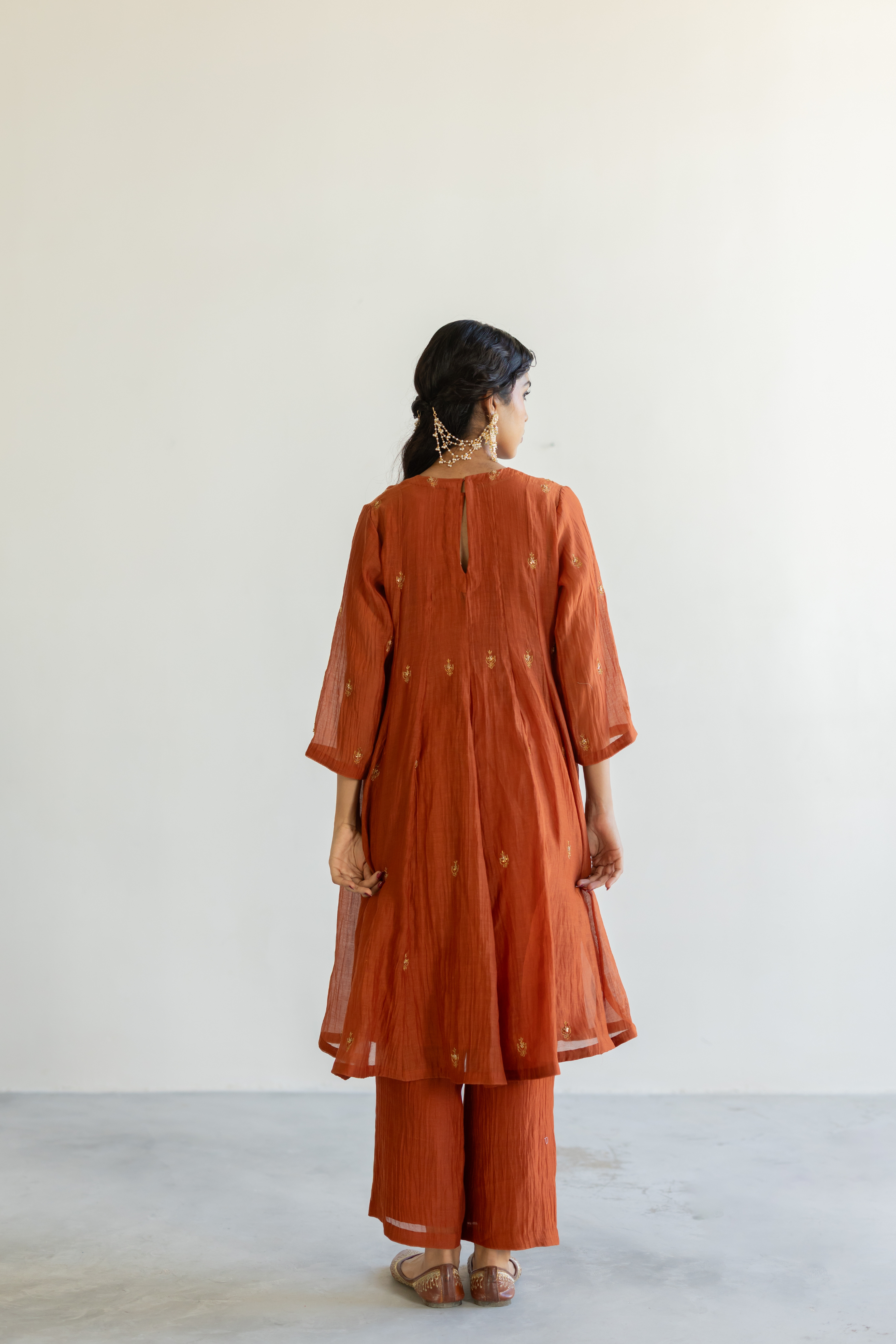 Rust Taar Kurta set