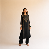 Black Firdaus Abho And Izaar (Set of 2)