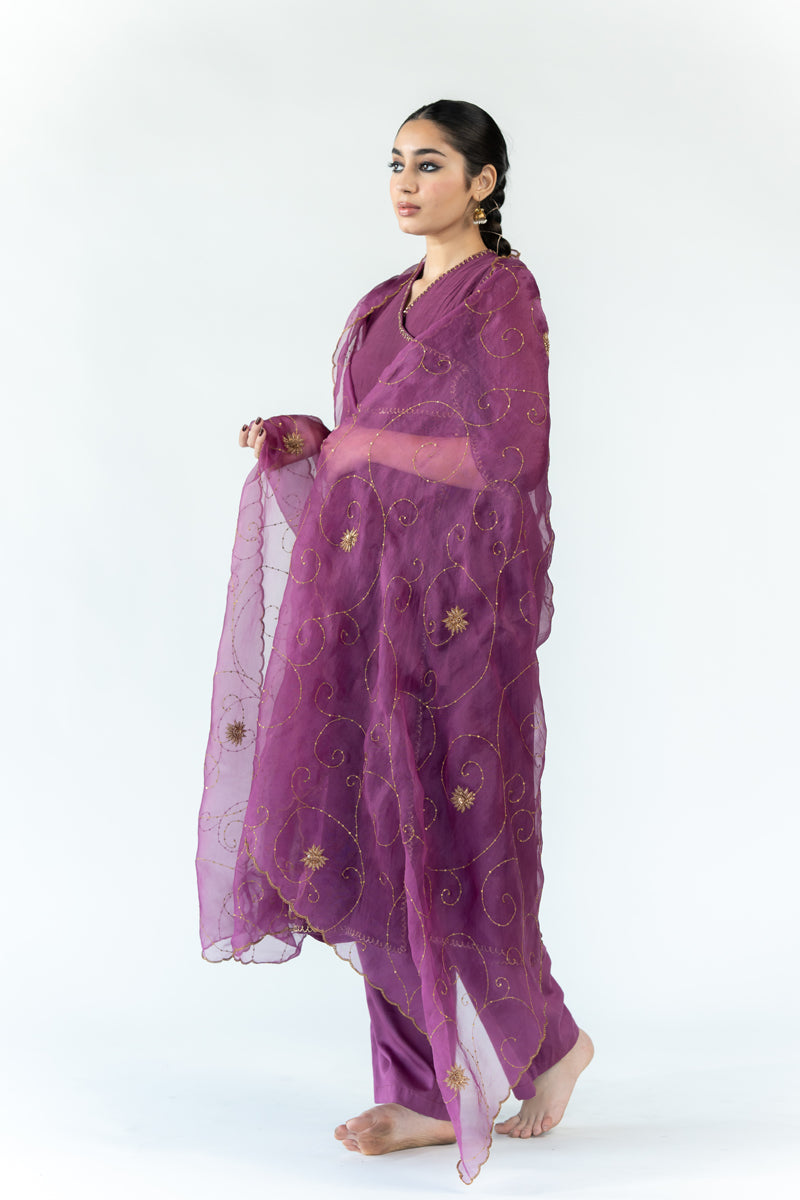 Saba Angarkha - Magenta (Set of 2)