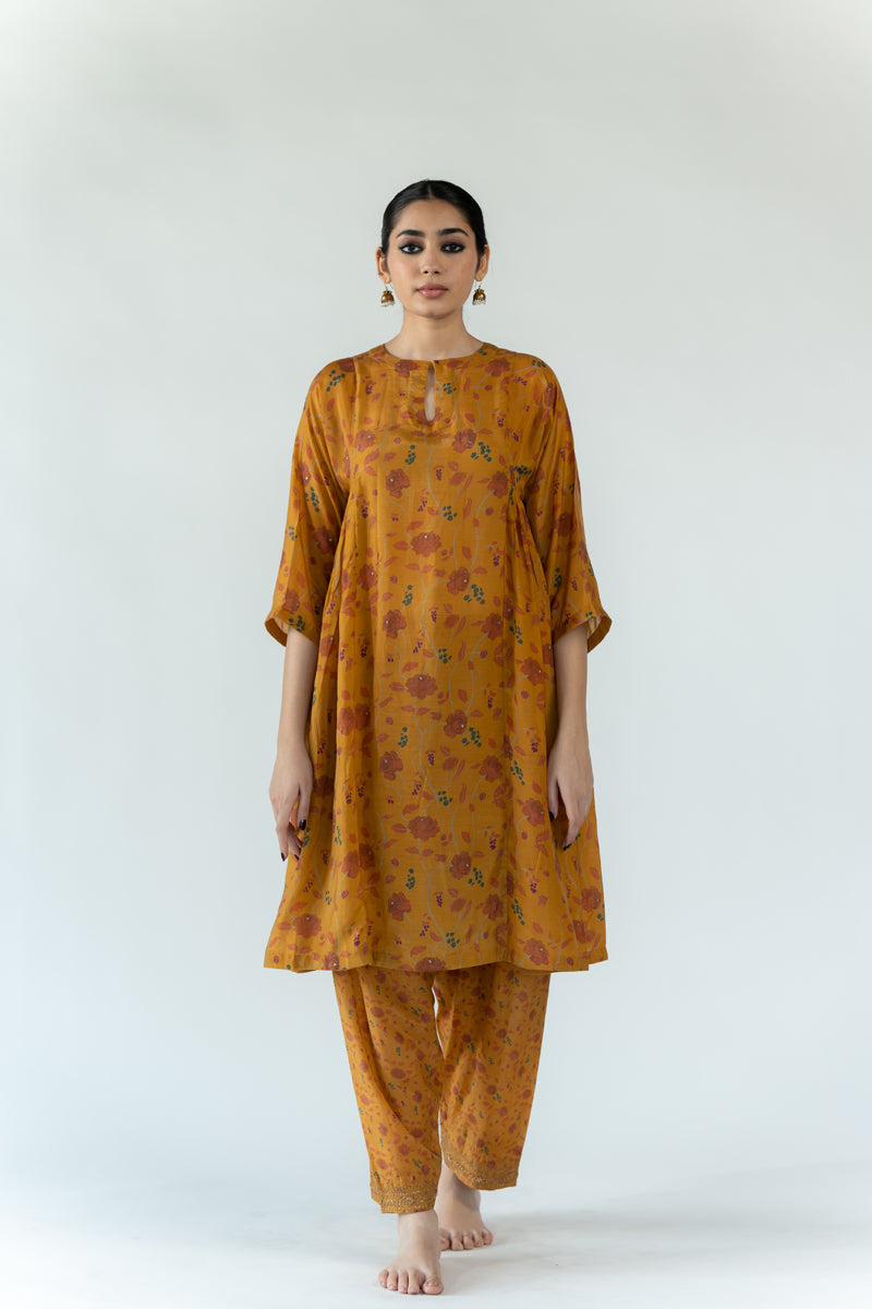 Gulbaag Kurta Set - Mustard (Set of 2)