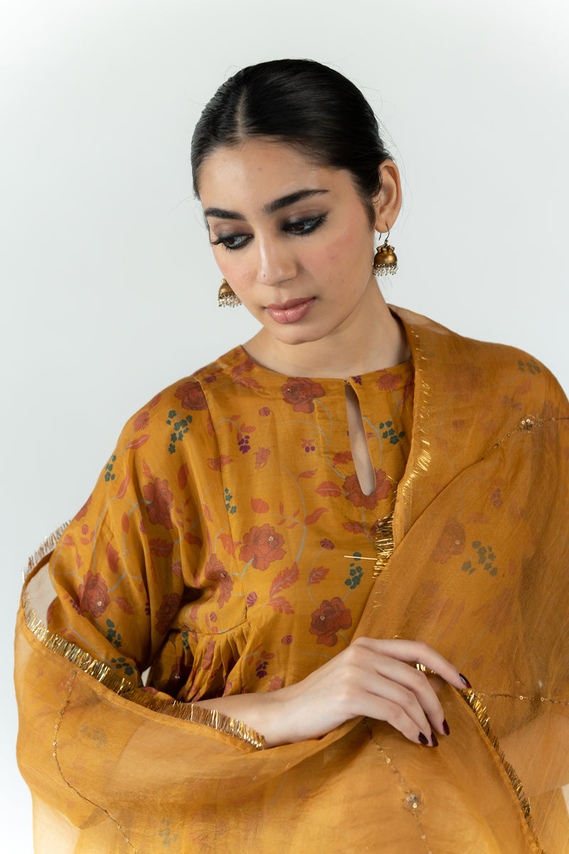 Gulbaag Kurta Set - Mustard (Set of 2)