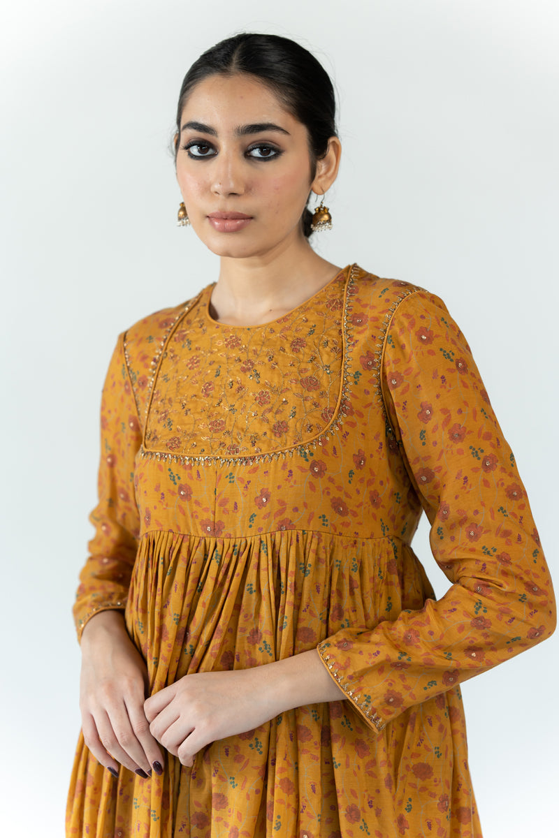 Roohani Jama Set - Mustard (Set of 2)