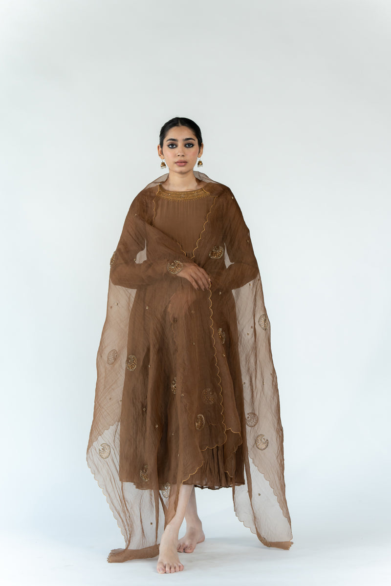 Chaand Odhani - Vintage Brown