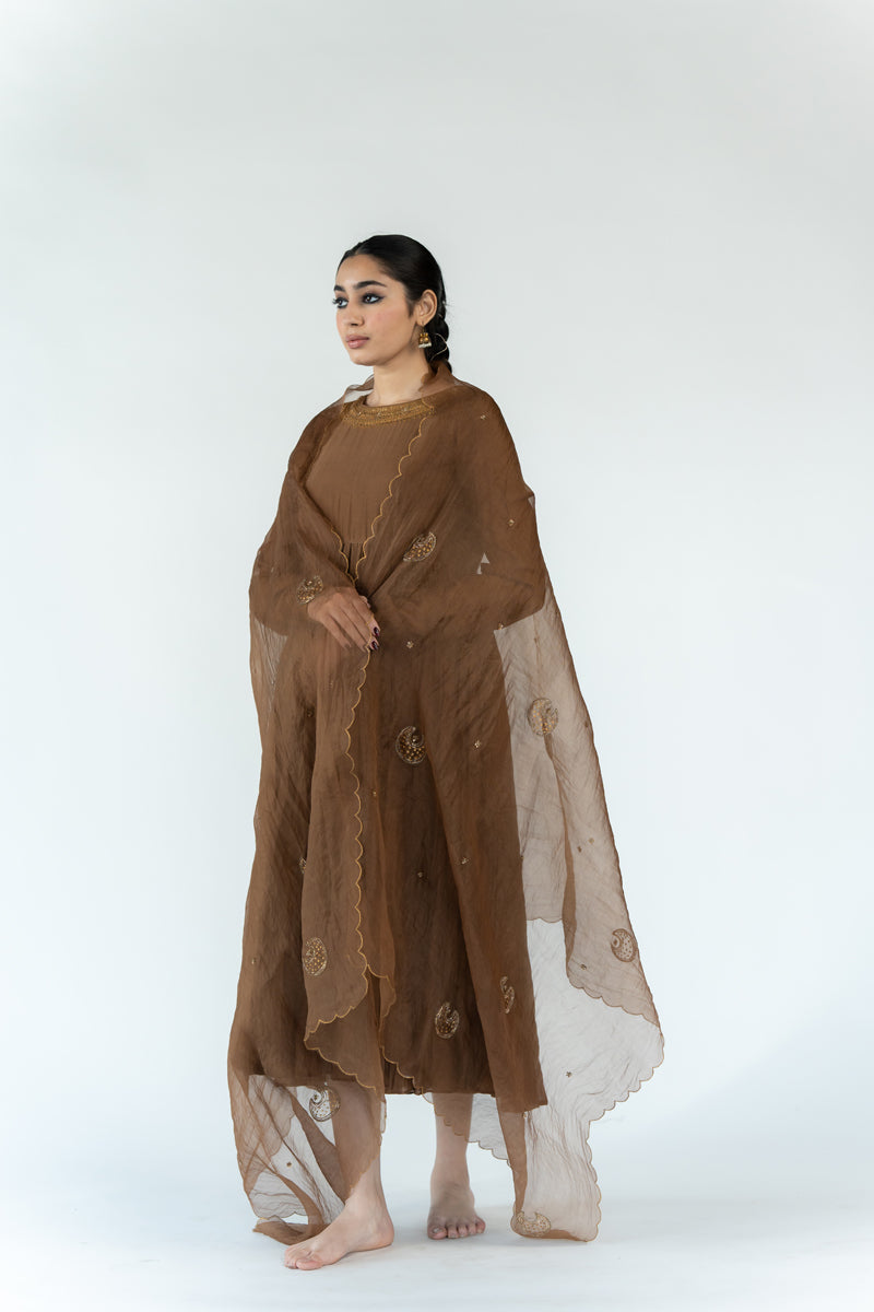 Chaand Odhani - Vintage Brown