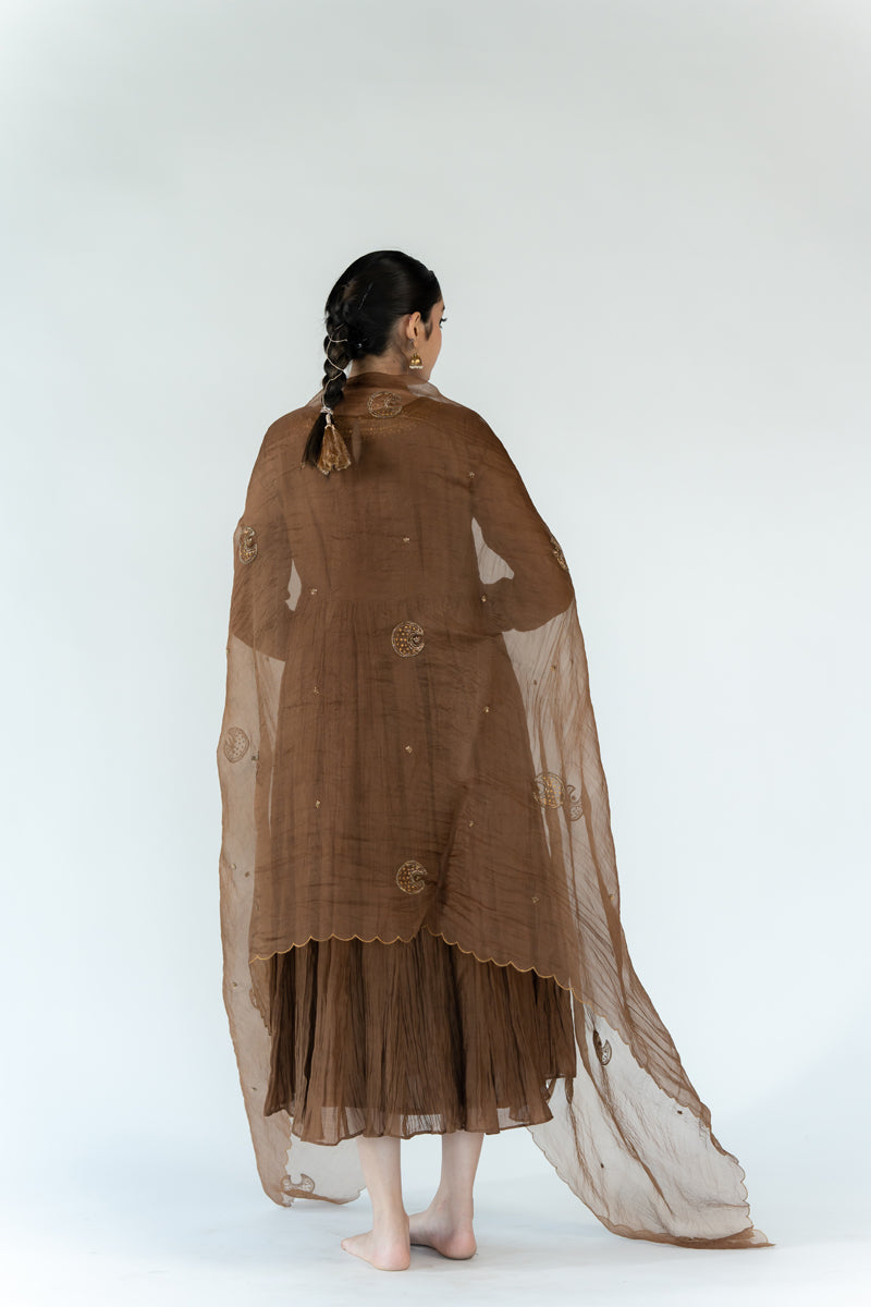 Chaand Odhani - Vintage Brown