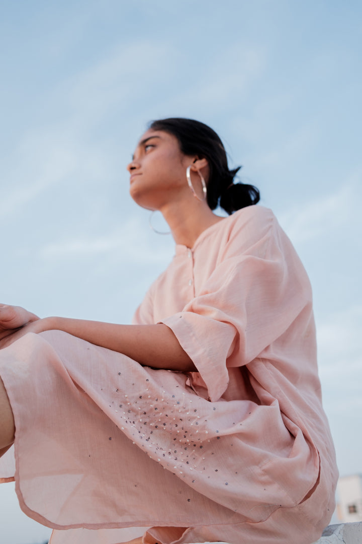 Baby Pink Hayal Dress