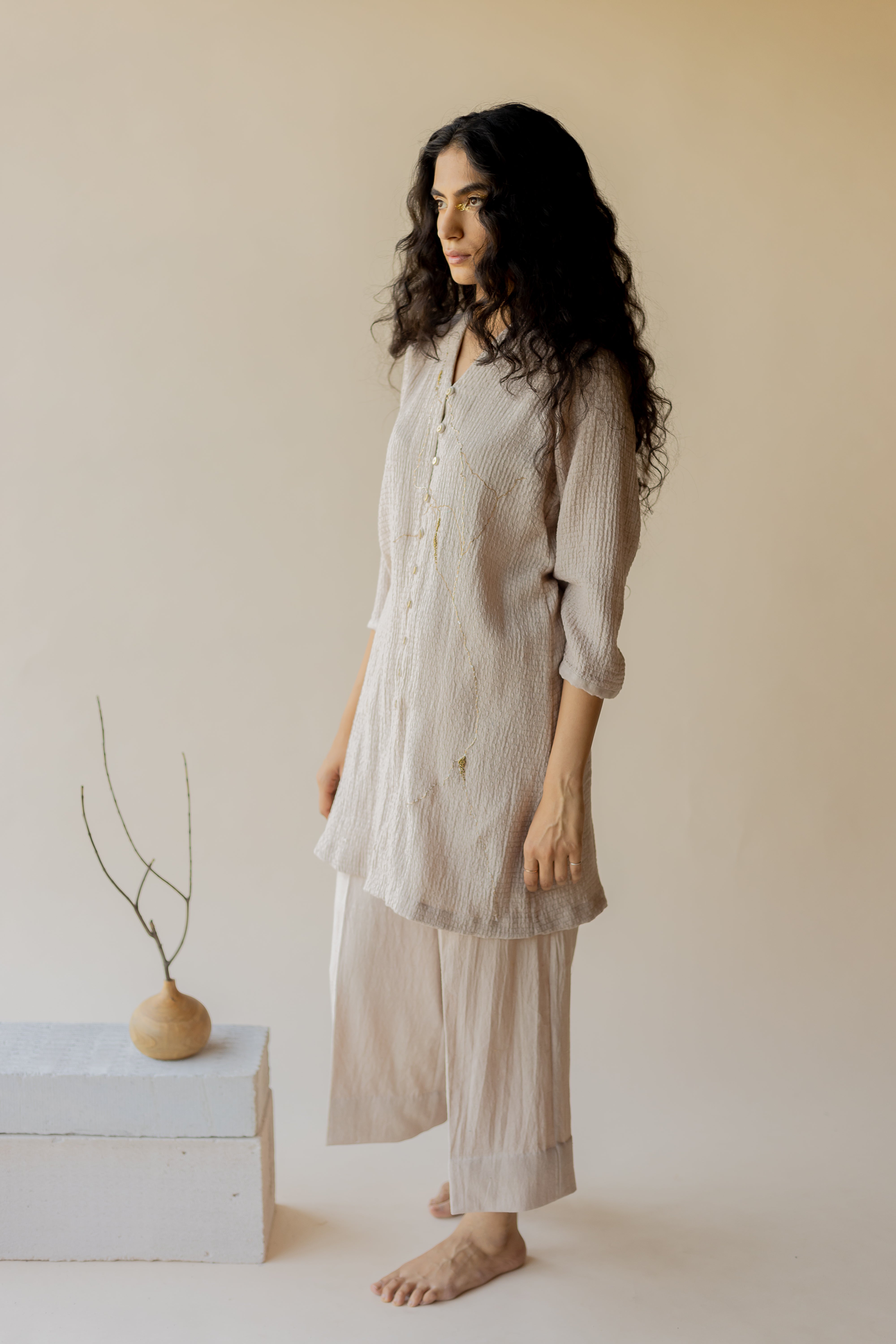 Beige Suma Dress