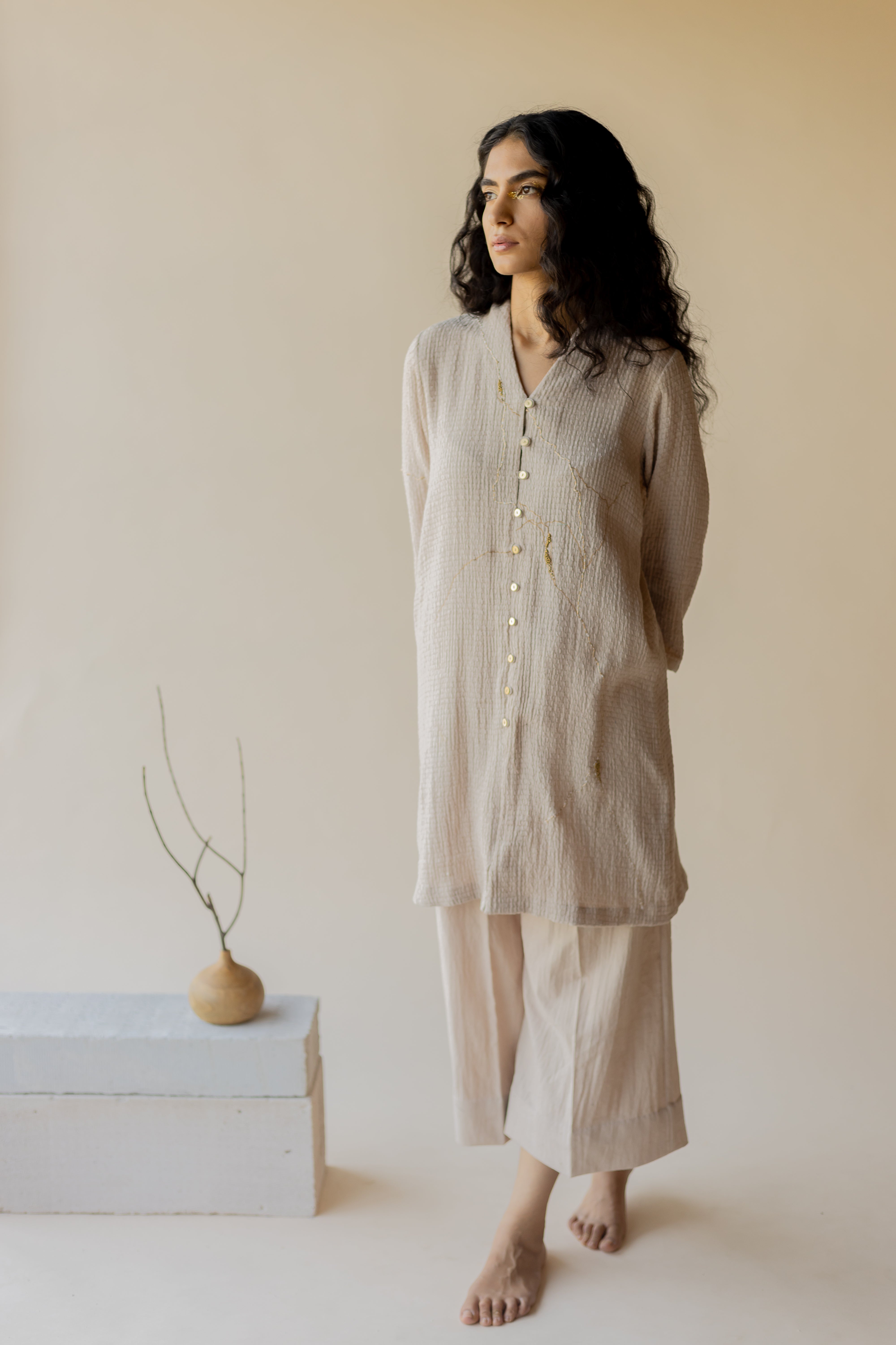 Beige Suma Dress