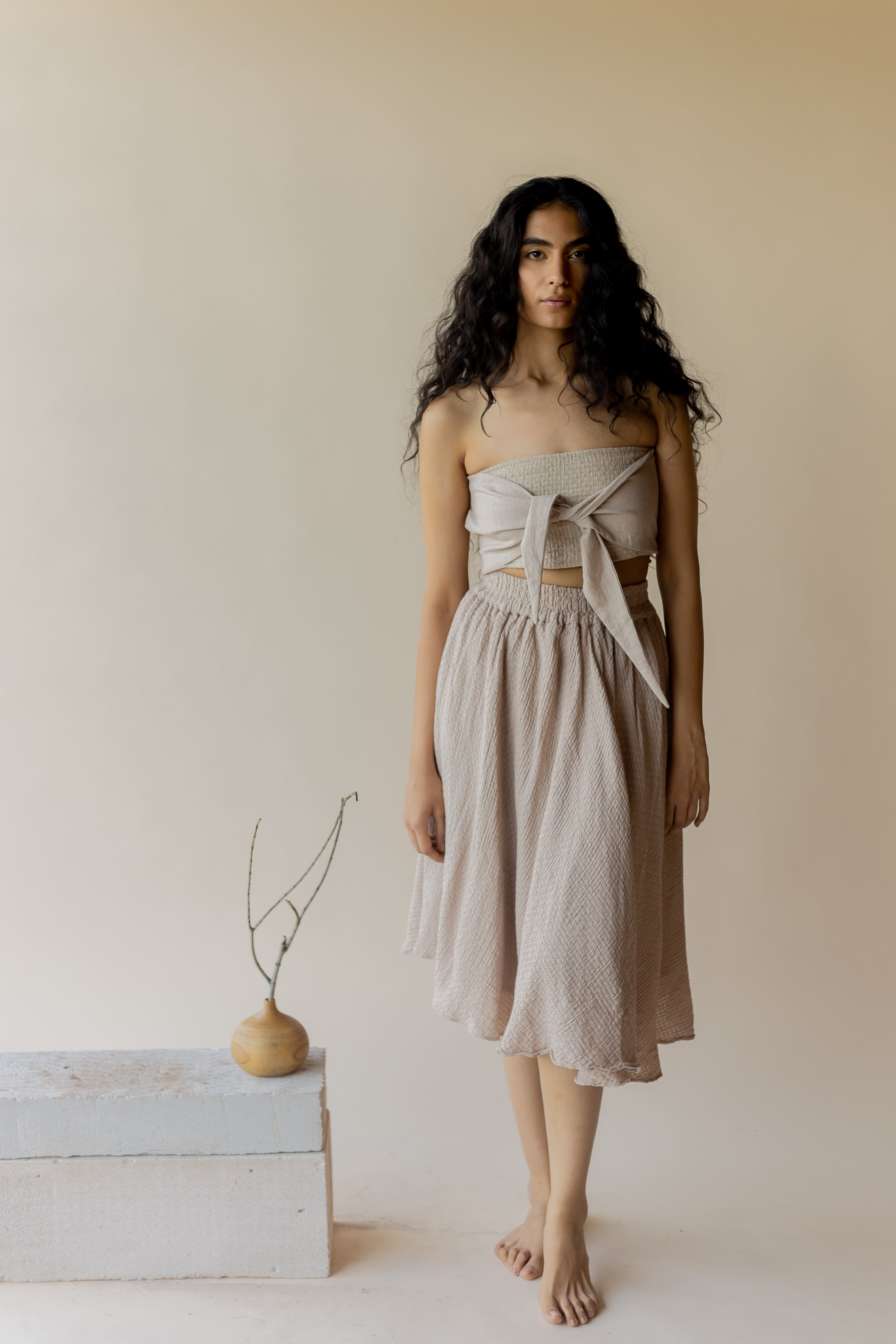 Beige Yuzu Skirt