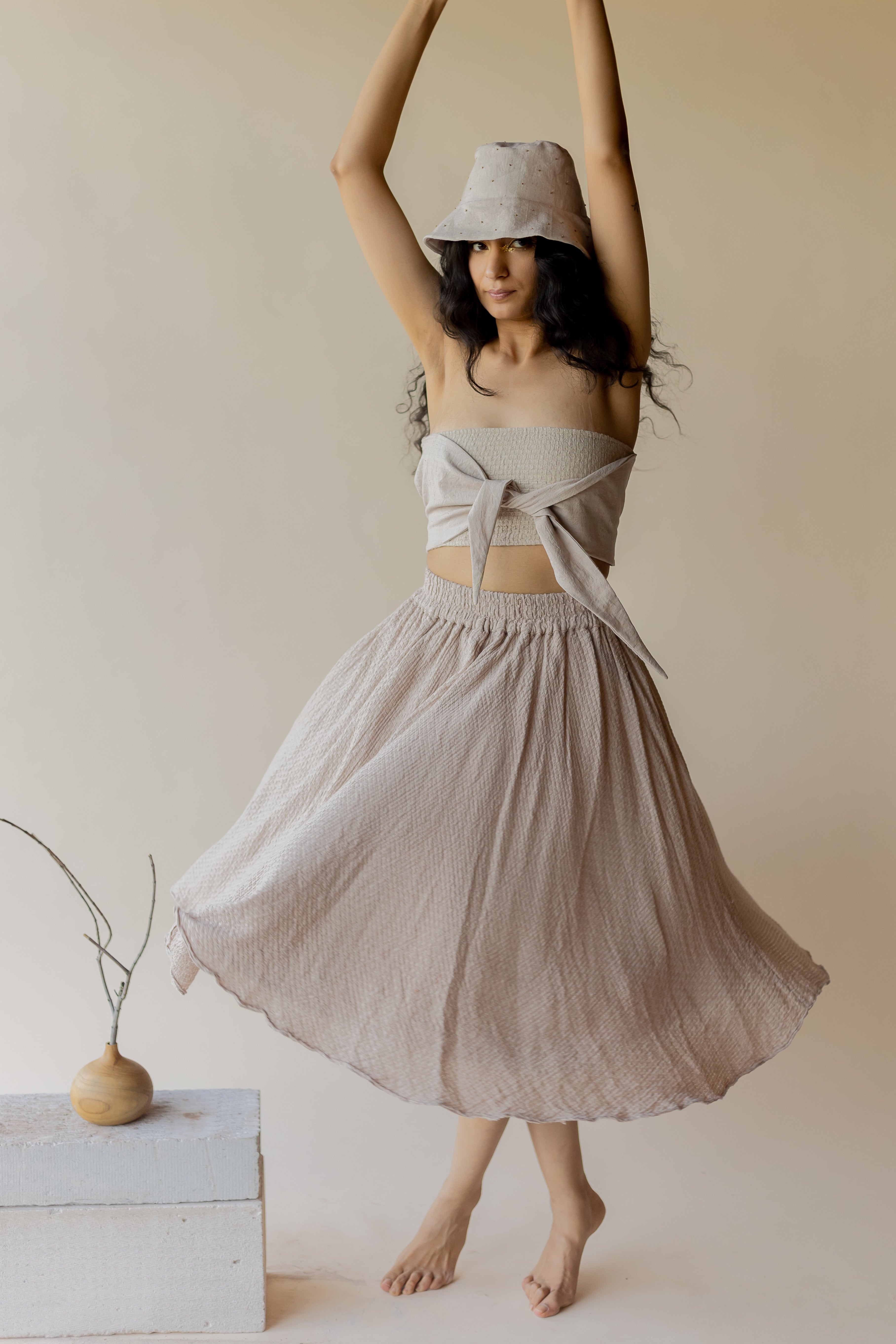 Beige Yuzu Skirt