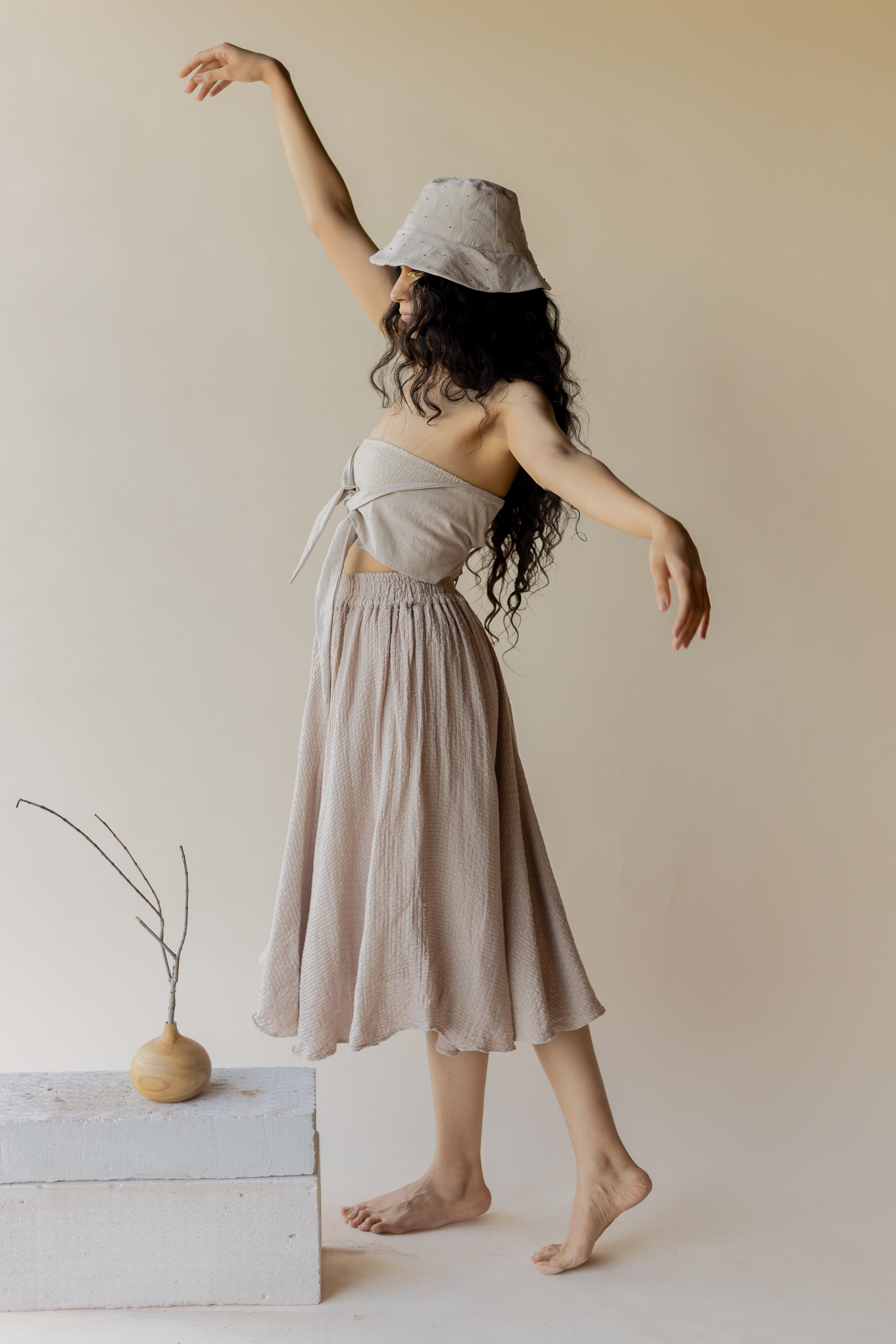 Beige Yuzu Skirt