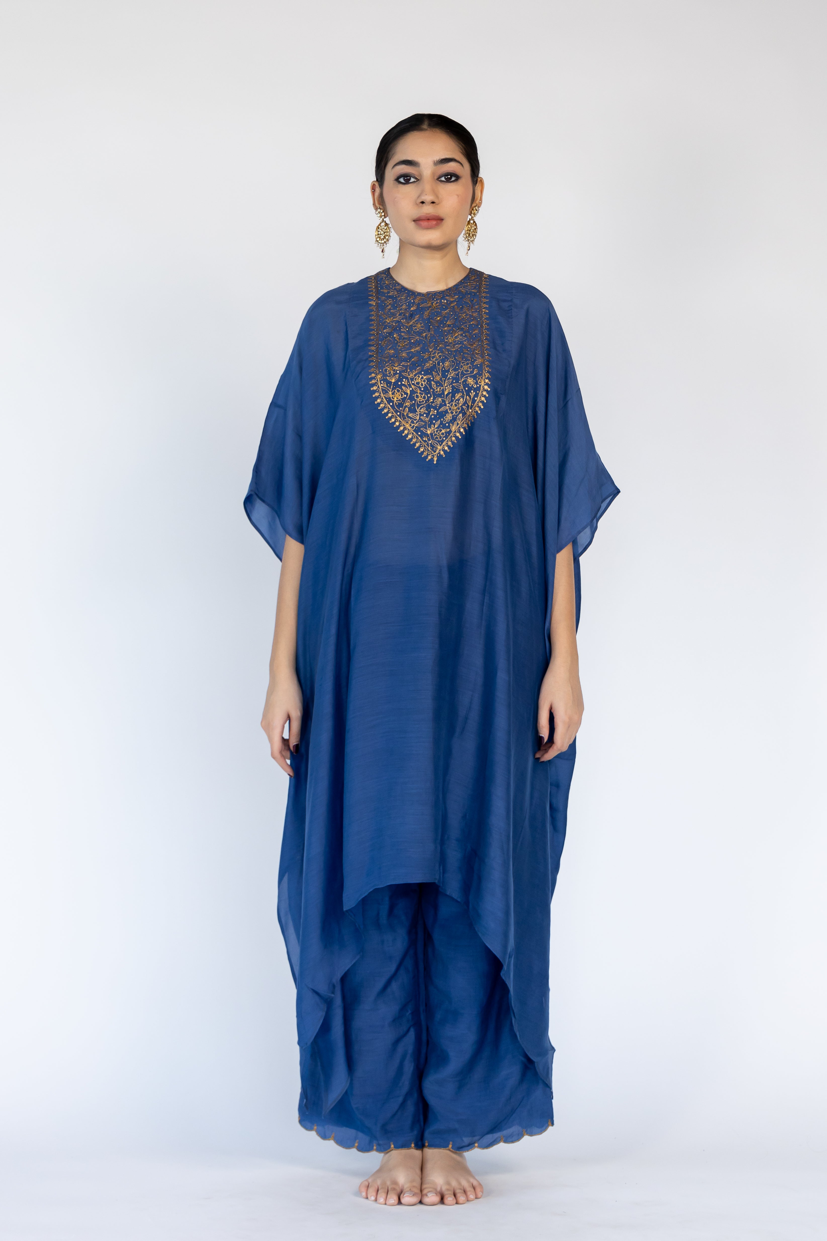 Lailaa Caftan Set - Blue